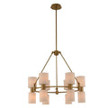 Kalco Lighting Harlowe 28-in 12 Light Socket Winter Brass Chandelier
