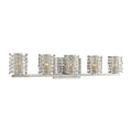 Kalco Lighting Bridgeport 27.5-in 5 Light Socket Polished Stainless Steel Vanity Light