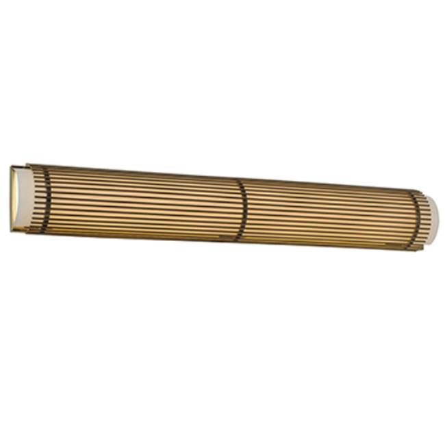 Kalco Lighting 309284VBR Vintage Pearlized Brass Edgewater 34-in 1 Light Led Vintage Pearlized Brass Vanity Light Image 1