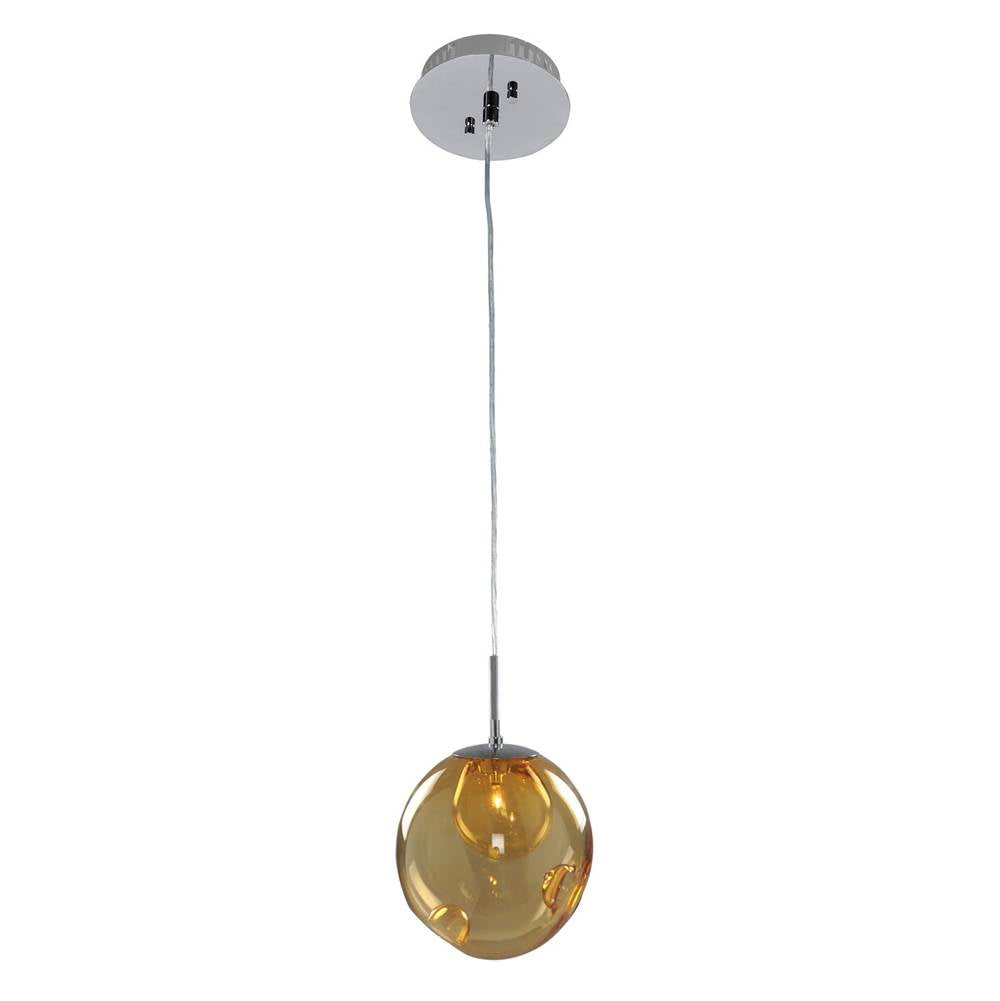 Kalco Lighting Meteor 6-in 1 Light Socket Polished Chrome Pendant
