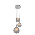Kalco Lighting Meteor 10-in 3 Light Socket Polished Chrome Pendant