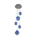 Kalco Lighting Meteor 15-in 5 Light Socket Polished Chrome Multi-pendant
