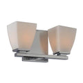 Kalco Lighting Huntington 11-in 2 Light Socket Polished Chrome Bath Wall Sconce