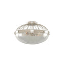 Kalco Lighting Montauk 16-in 3 Light Socket Polished Nickel Flush Mount