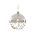 Kalco Lighting Montauk 12-in 1 Light Socket Polished Nickel Pendant