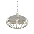 Kalco Lighting Montauk 16-in 1 Light Socket Polished Nickel Pendant