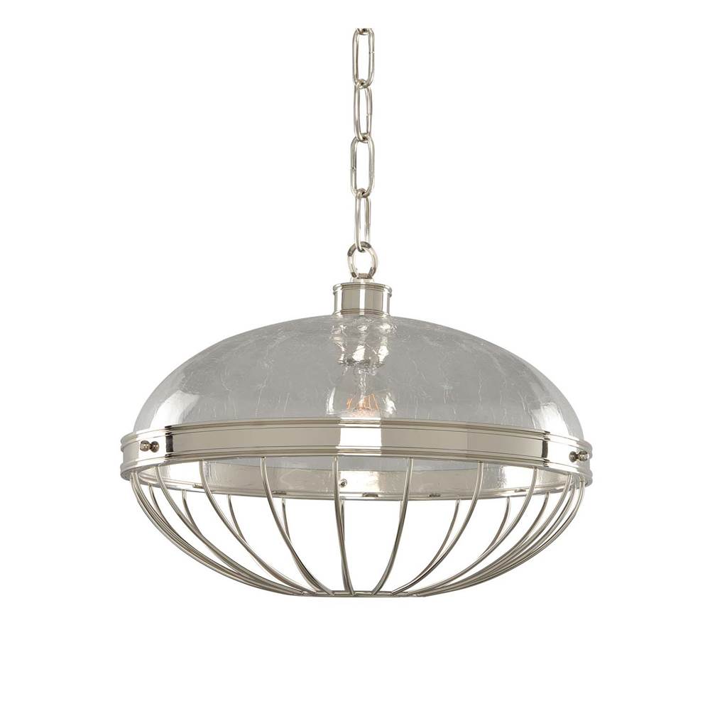 Kalco Lighting Montauk 16-in 1 Light Socket Polished Nickel Pendant