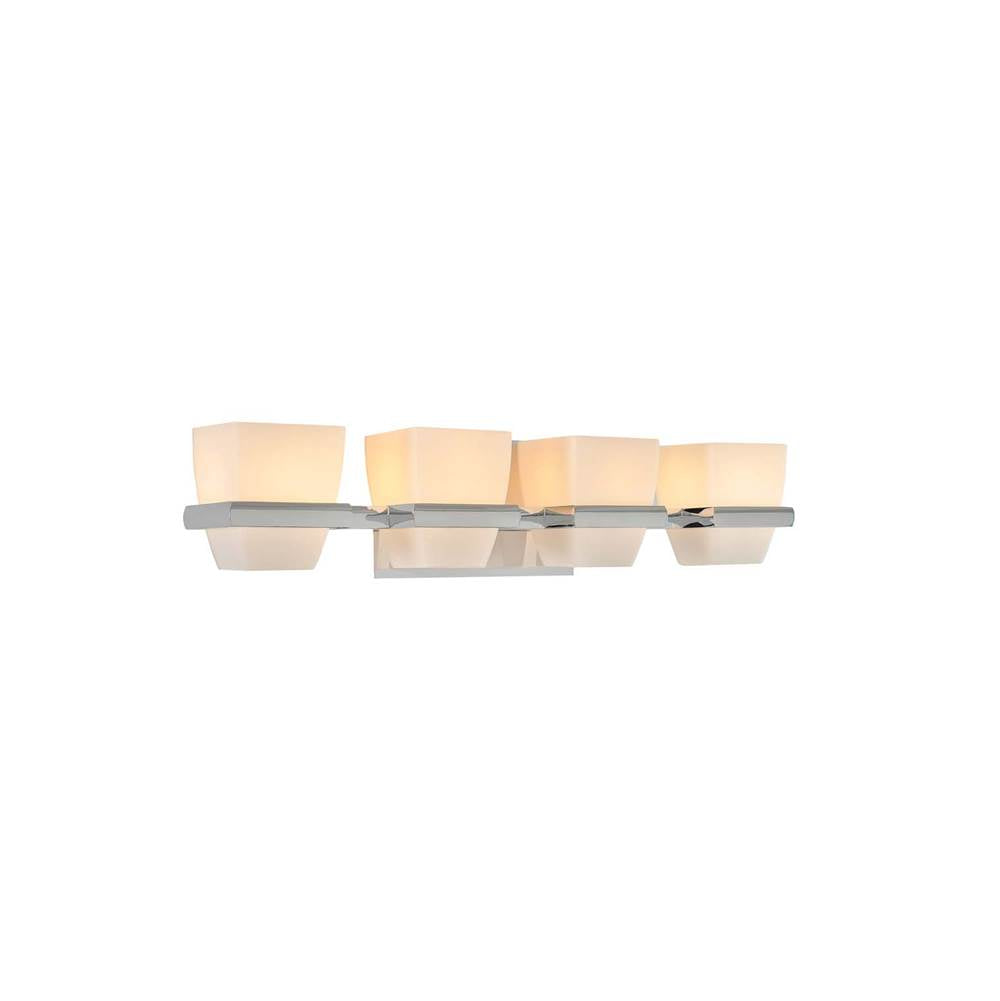 Kalco Lighting Malibu 22-in 4 Light Socket Polished Chrome Vanity Light