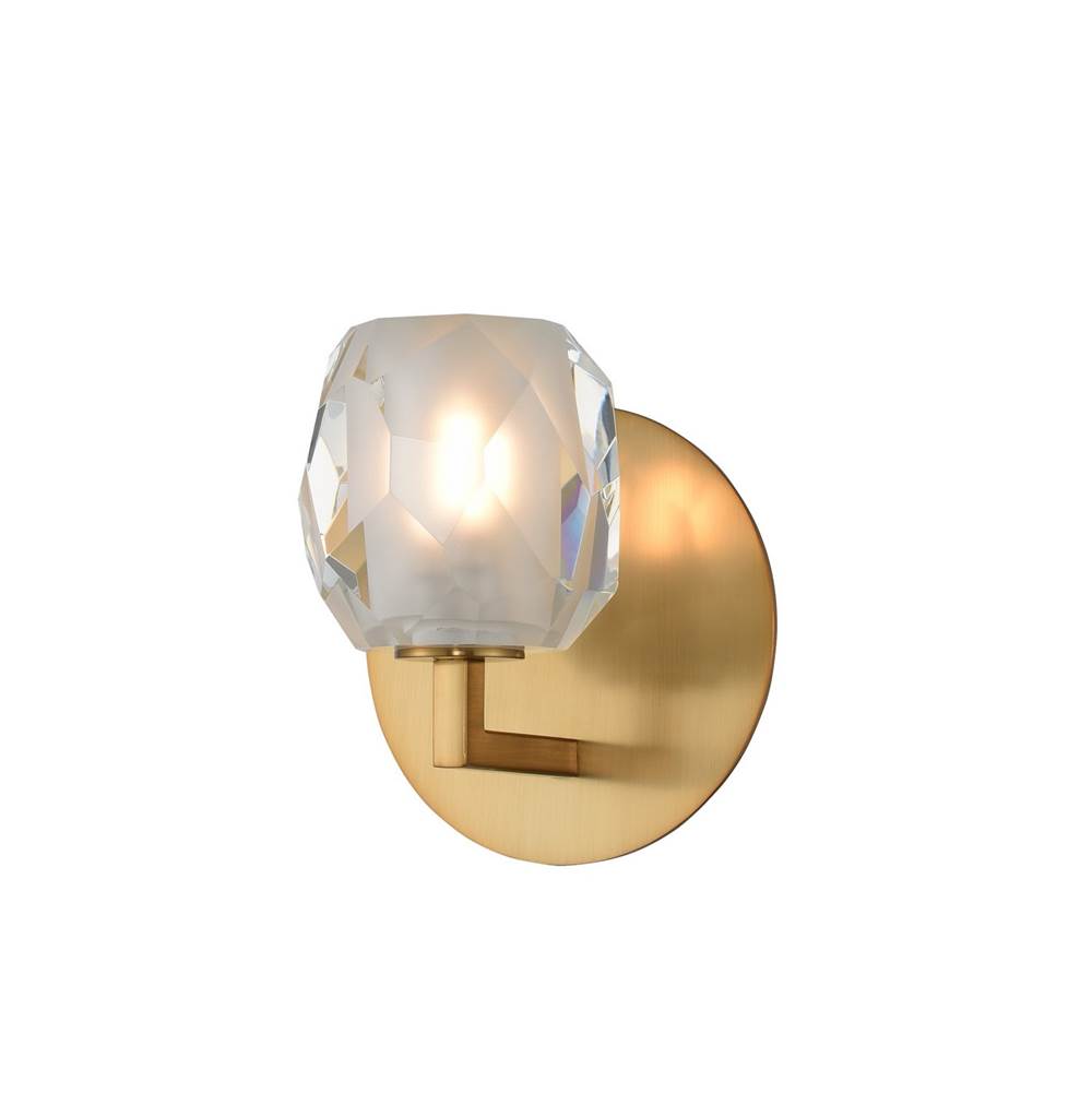 Kalco Lighting Stella 7-in 1 Light Socket Winter Brass Wall Sconce