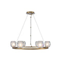 Kalco Lighting 311750WB Winter Brass Stella 26-in 6 Light Socket Winter Brass Multi-pendant Image 1
