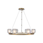 Kalco Lighting 311750WB Winter Brass Stella 26-in 6 Light Socket Winter Brass Multi-pendant Image 1