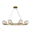 Kalco Lighting Stella 34-in 8 Light Socket Winter Brass Multi-pendant