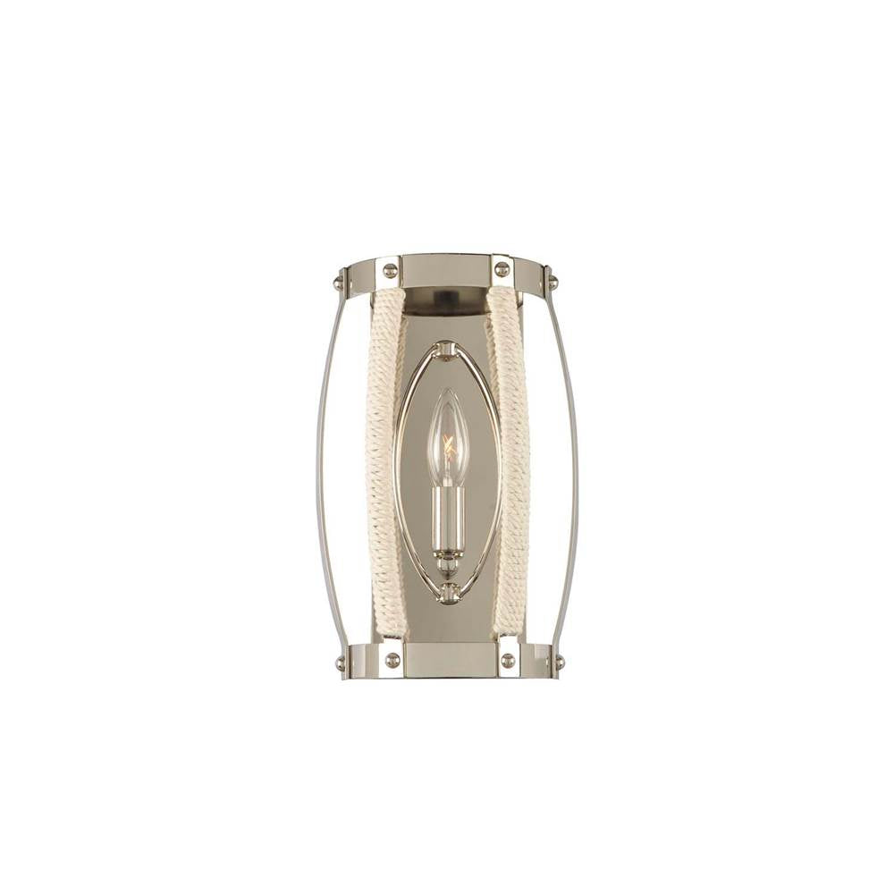 Kalco Lighting Bradbury 12-in 1 Light Socket Polished Nickel Wall Sconce
