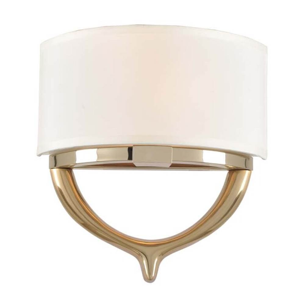 Kalco Lighting Bombay 12.5-in 2 Light Socket Two Tone Champagne Gold Wall Sconce