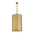 Kalco Lighting Paloma 19-in 1 Light Led Vintage Pearlized Brass Chandelier