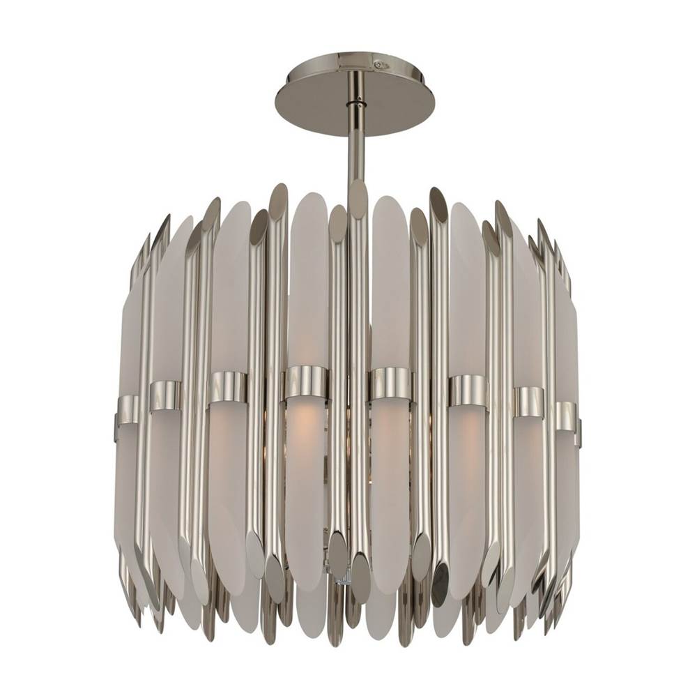 Kalco Lighting Massina 17-in 12 Light Polished Nickel Pendant