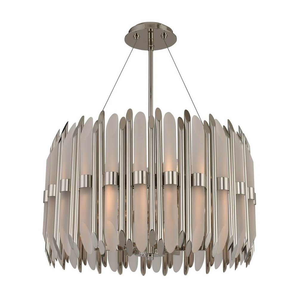 Kalco Lighting 312952PN Polished Nickel Massina 22-in 6 Light Socket Polished Nickel Pendant Image 1