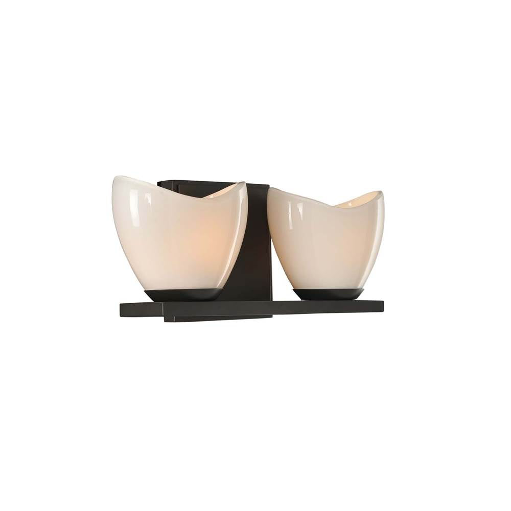 Kalco Lighting Vero 13-in 2 Light Socket English Bronze Bath Wall Sconce