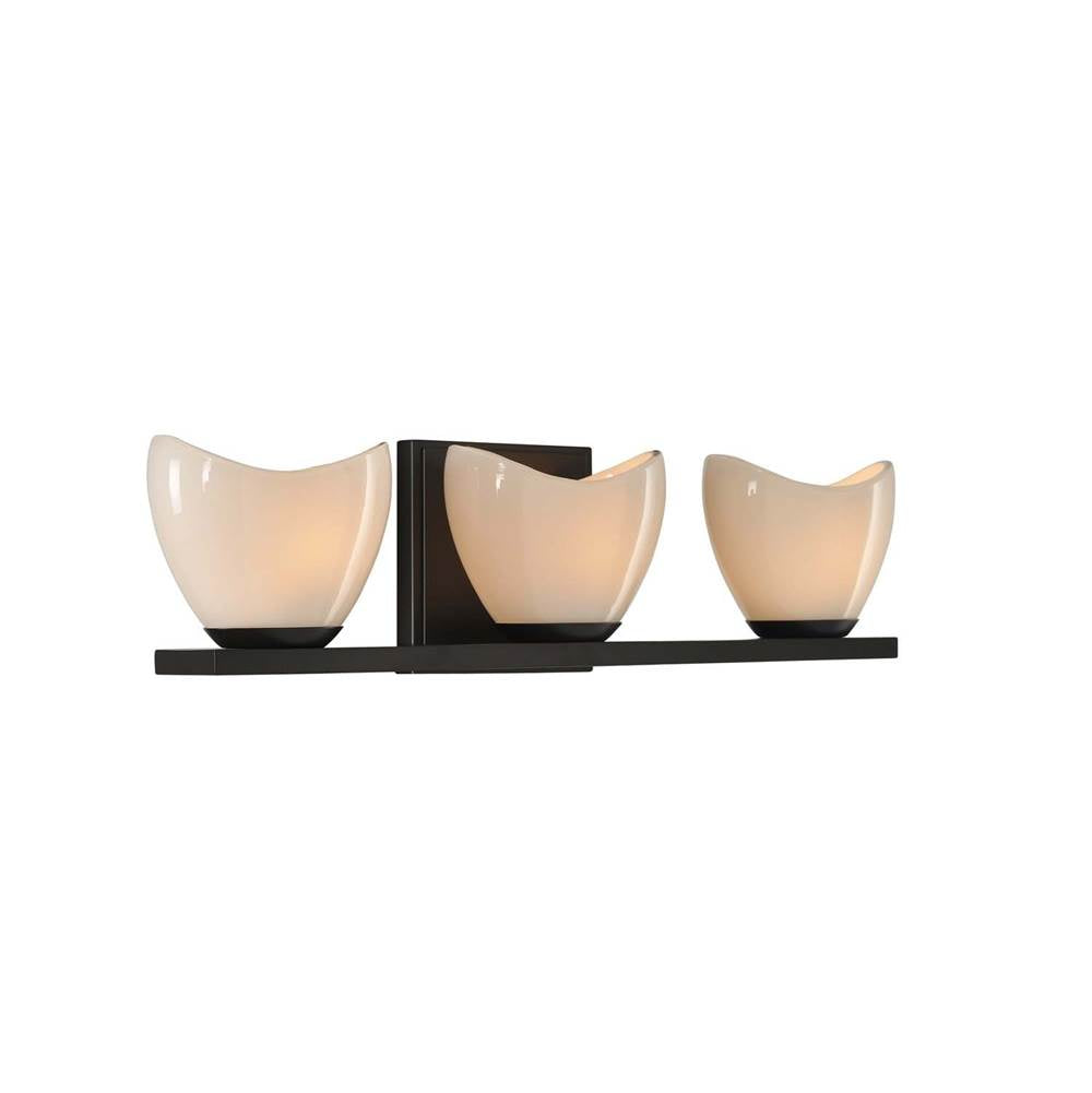 Kalco Lighting Vero 20-in 3 Light Socket English Bronze Bath Wall Sconce
