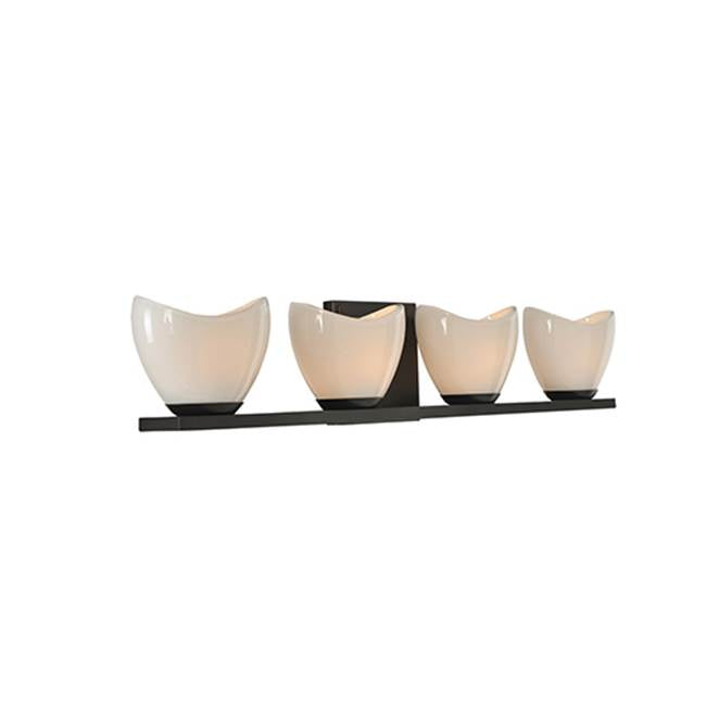 Kalco Lighting Vero 27-in 4 Light Socket English Bronze Vanity Light