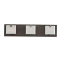Kalco Lighting Meridian 22-in 3 Light Socket Brushed Black Nickel Vanity Light