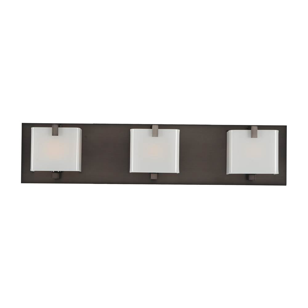 Kalco Lighting Meridian 22-in 3 Light Socket Brushed Black Nickel Vanity Light