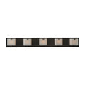 Kalco Lighting Meridian 38-in 5 Light Socket Brushed Black Nickel Vanity Light