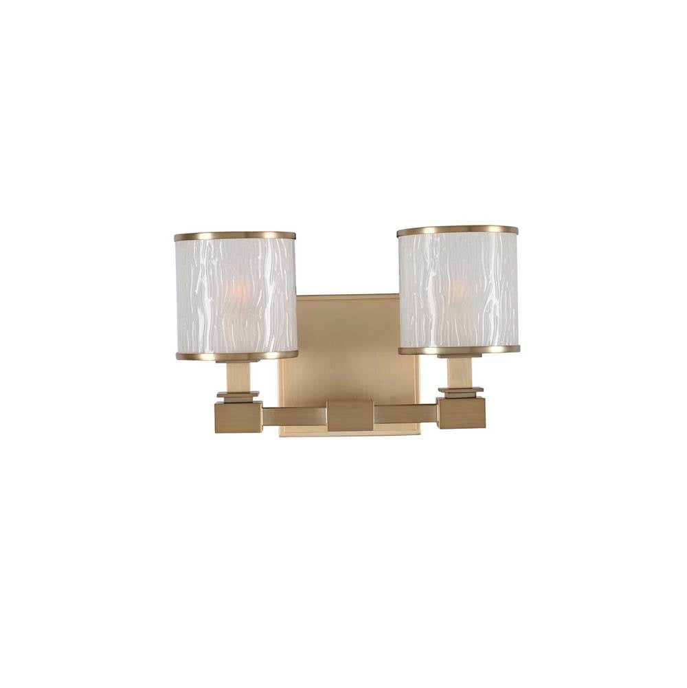 Kalco Lighting Destin 11.5-in 2 Light Socket Burnished Bronze (outdoor) Bath Wall Sconce
