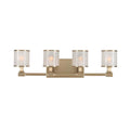 Kalco Lighting Destin 26.5-in 4 Light Socket Burnished Bronze (outdoor) Vanity Light