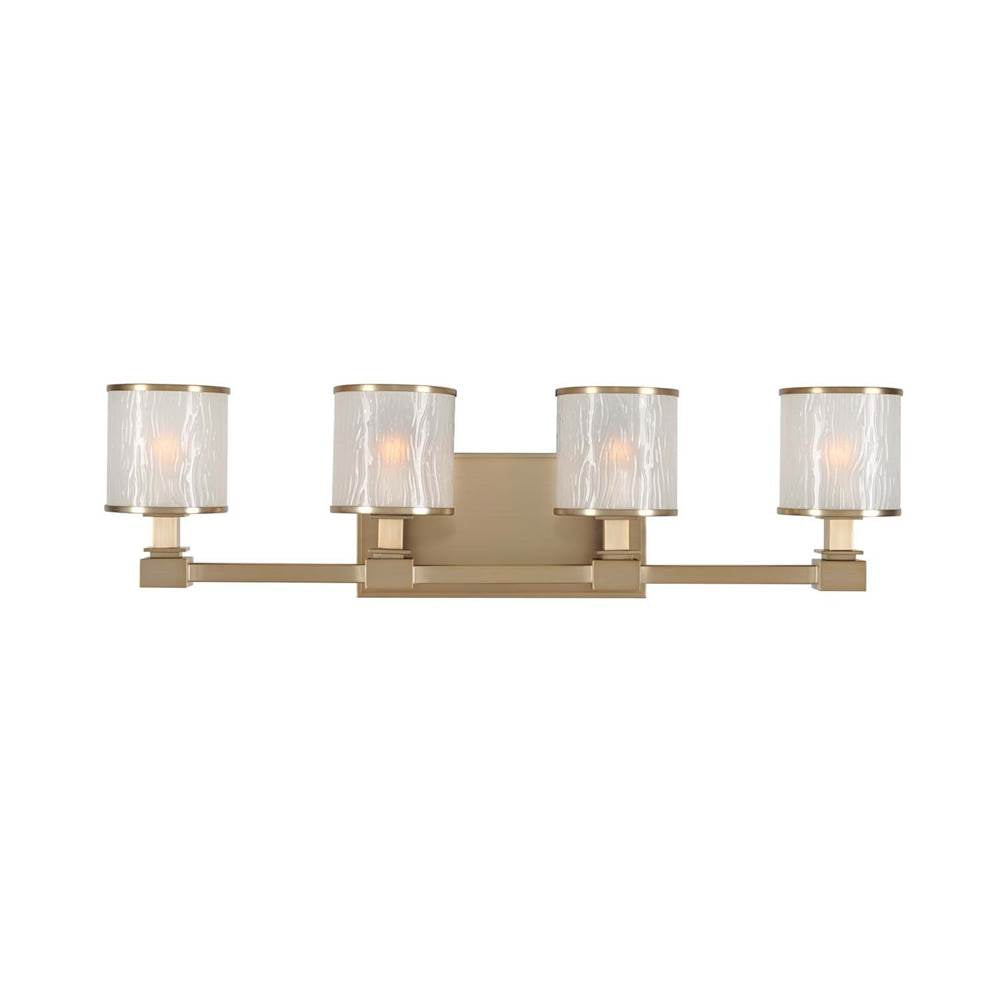 Kalco Lighting Destin 26.5-in 4 Light Socket Burnished Bronze (outdoor) Vanity Light