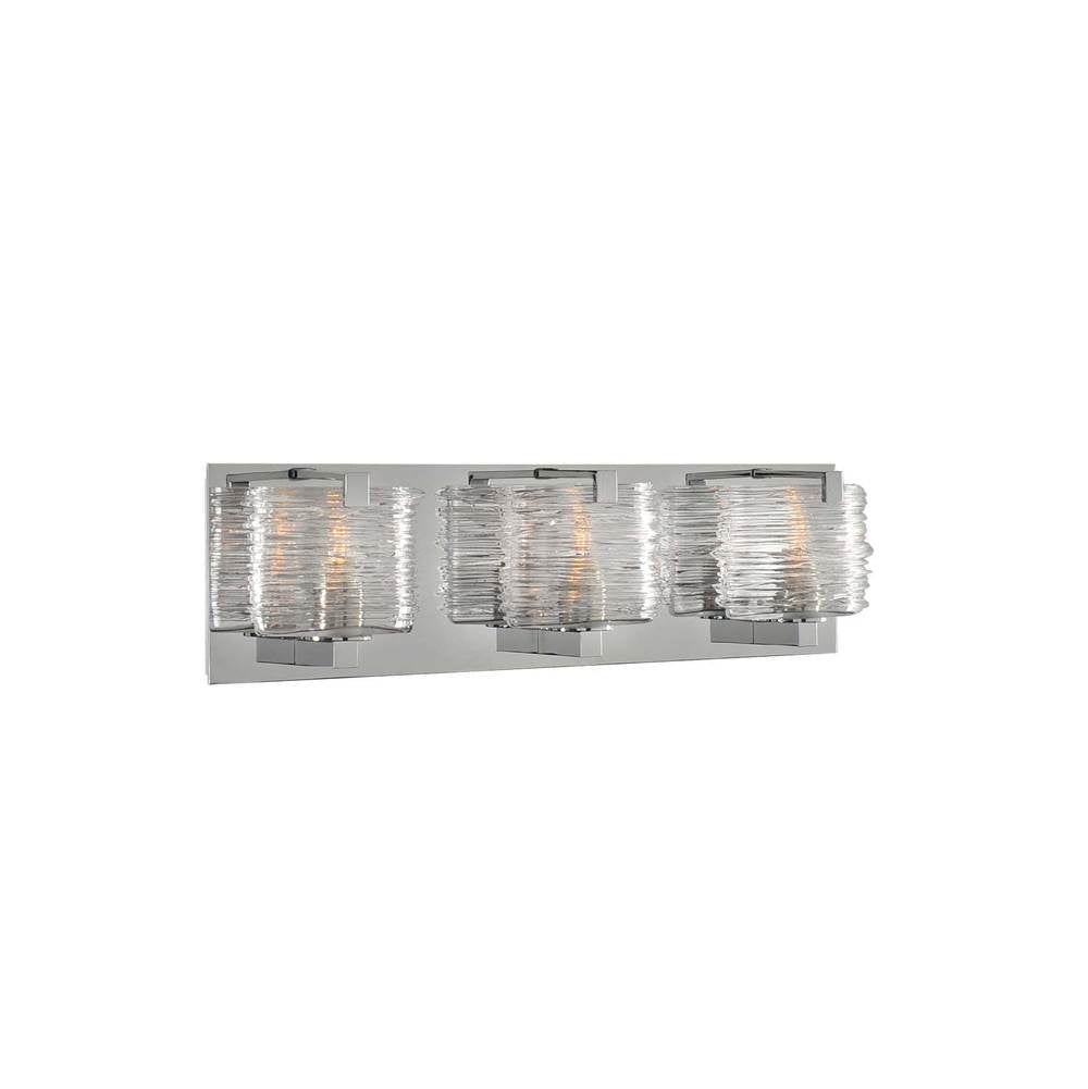 Kalco Lighting South Bay South Bay 19-in 3 Light Socket Polished Chrome Vanity Light