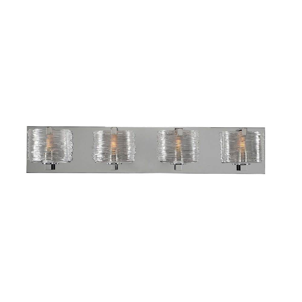 Kalco Lighting South Bay South Bay 26-in 4 Light Socket Polished Chrome Vanity Light