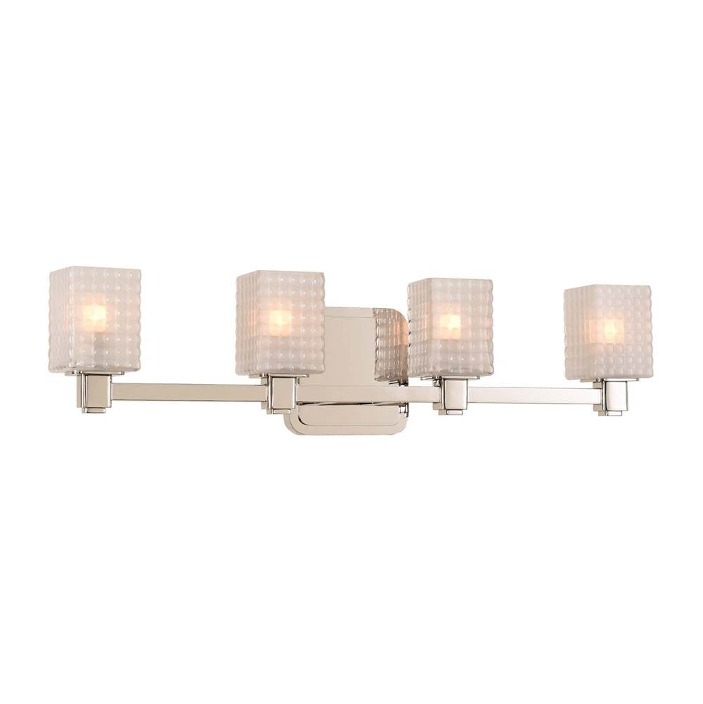 Kalco Lighting Avanti 24-in 4 Light Socket Polished Nickel Vanity Light