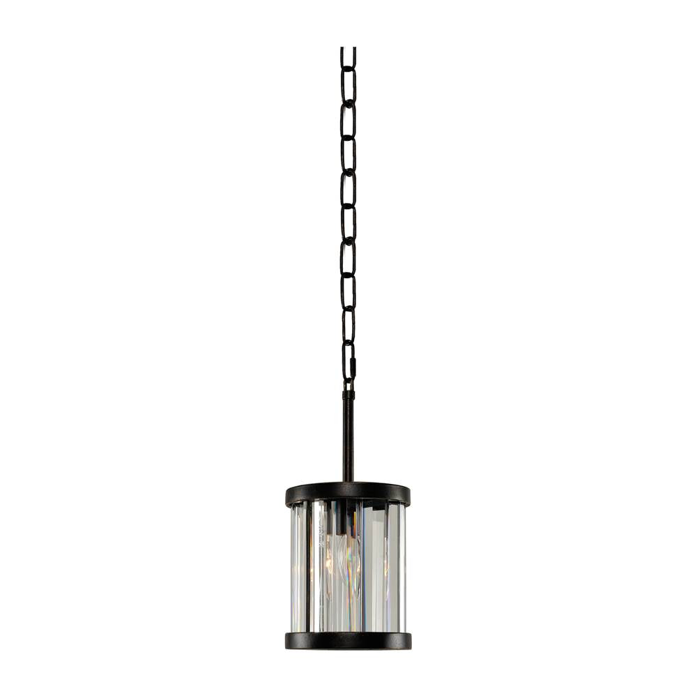Kalco Lighting Essex 5.5-in 1 Light Socket Sienna Bronze Pendant