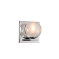 Kalco Lighting Corona 5-in 1 Light Socket Polished Chrome Bath Wall Sconce