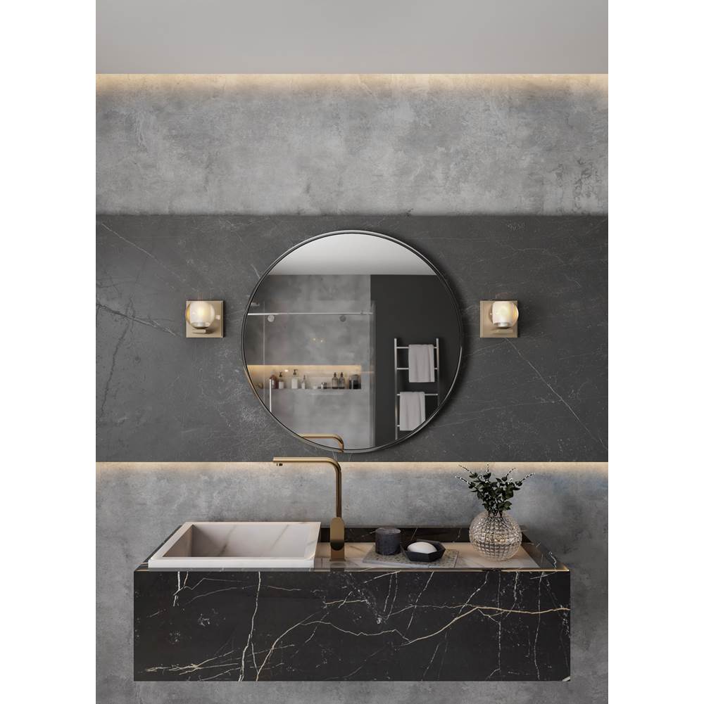 Kalco Lighting Corona 5-in 1 Light Socket Polished Chrome Bath Wall Sconce
