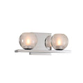 Kalco Lighting Corona 12-in 2 Light Socket Polished Chrome Bath Wall Sconce