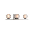 Kalco Lighting Corona 19-in 3 Light Socket Polished Chrome Vanity Light