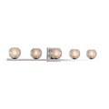 Kalco Lighting Corona 33-in 5 Light Socket Polished Chrome Vanity Light