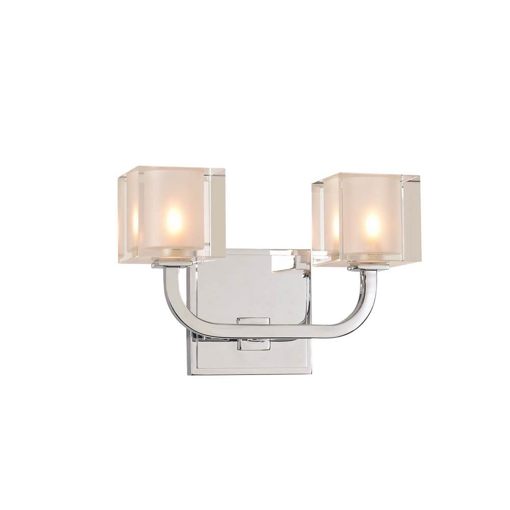 Kalco Lighting Arcata 7-in 2 Light Socket Polished Chrome Wall Sconce