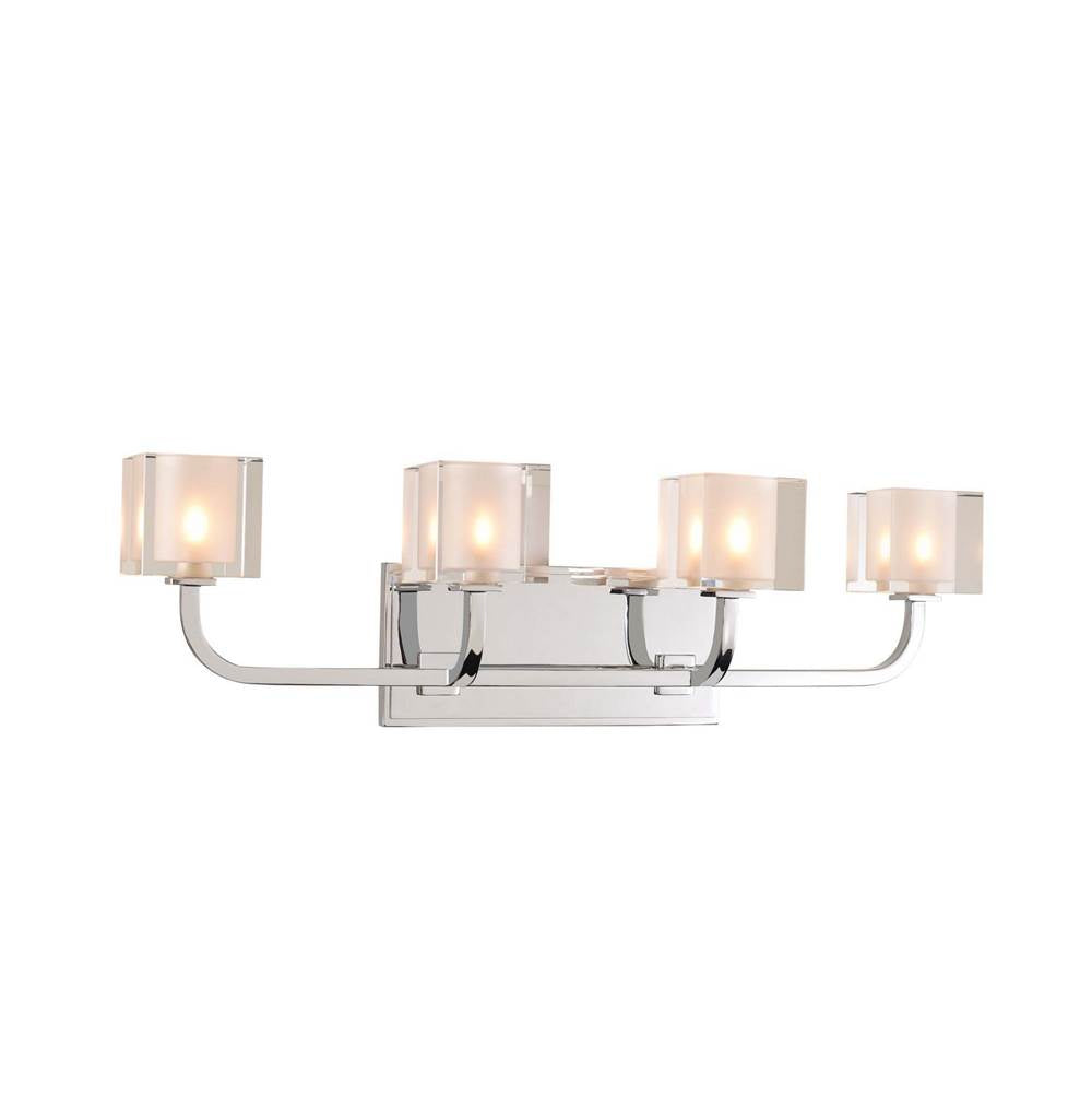 Kalco Lighting Arcata 24-in 4 Light Socket Polished Chrome Vanity Light