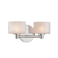 Kalco Lighting Willow 12-in 2 Light Socket Polished Chrome Bath Wall Sconce