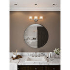 Kalco Lighting Willow 19-in 3 Light Socket Polished Chrome Vanity Light