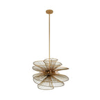 Kalco Lighting 315952NRB Nordic Brass Aurora 32-in 8 Light Socket Nordic Brass Chandelier Image 1