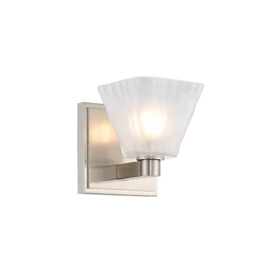 Kalco Lighting Weston 5-in 1 Light Socket Glazed Nickel Bath Wall Sconce