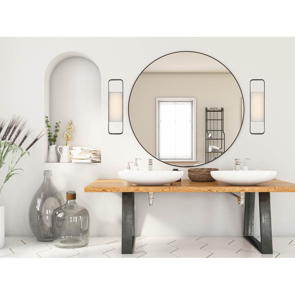 Kalco Lighting Rhapsody 19-in 1 Light Led Matte Black Vanity Light