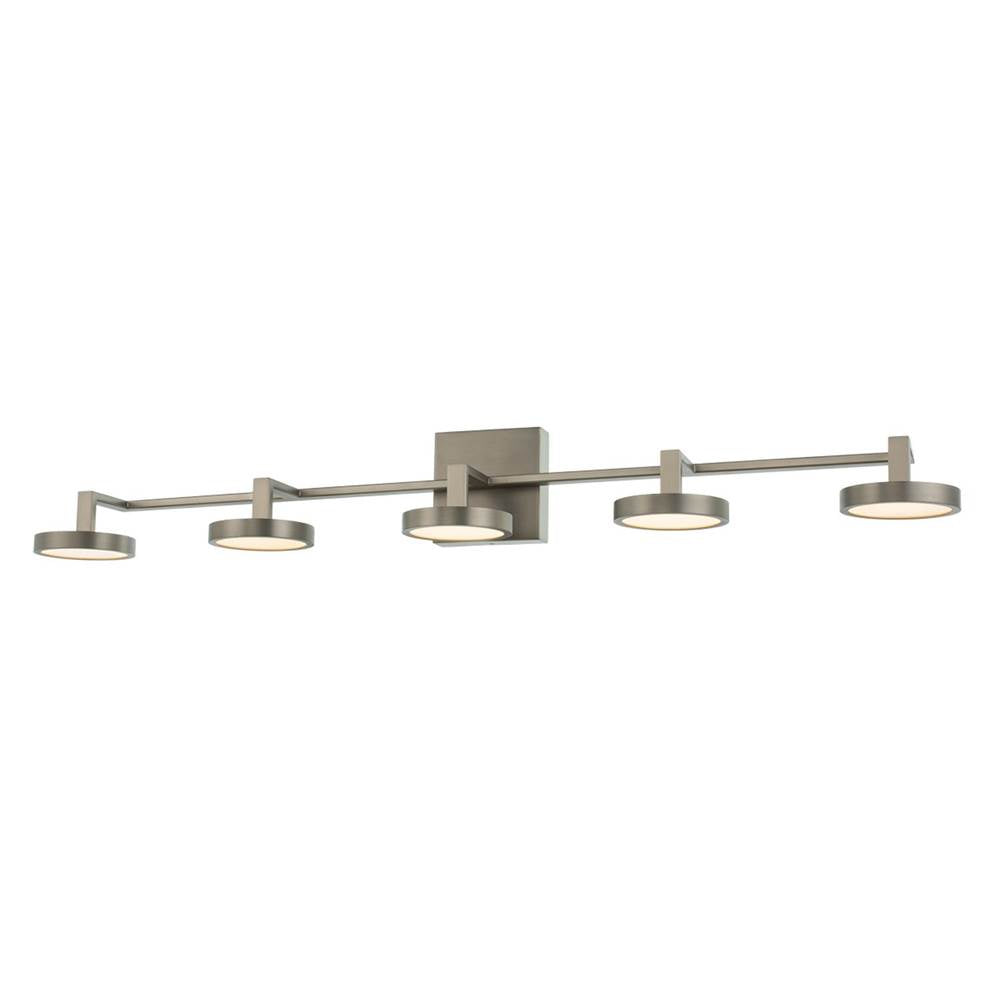 Kalco Lighting Eaton 38-in 5 Light Led Satin Nickel Vanity Light