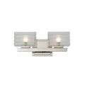 Kalco Lighting Victoria 15-in 2 Light Socket Polished Nickel Bath Wall Sconce