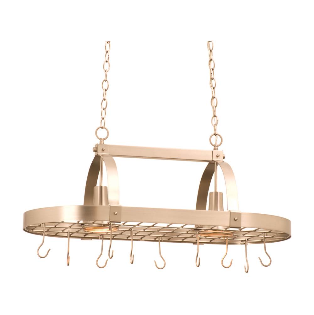 Kalco Lighting Contemporary 36-in 2 Light Socket Satin Nickel Linear Pendant