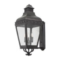 Kalco Lighting 403323AI Aged Iron Winchester Outdoor 29.75-in 3 Light Socket Aged Iron Wall Sconce Image 1